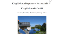 Desktop Screenshot of dietrichklug.de