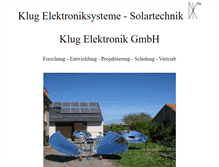 Tablet Screenshot of dietrichklug.de